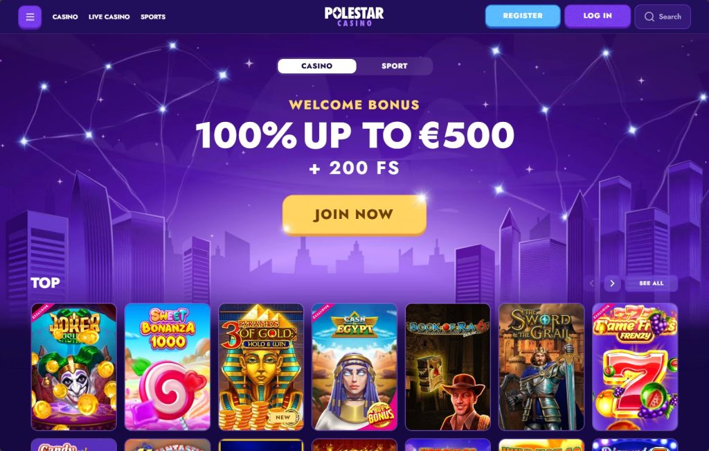Polestar Casino interface
